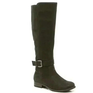 CROWN VINTAGE BLAZE BRIWN SUEDE KNEE HIGH RIDING BOOTS SIZE 6